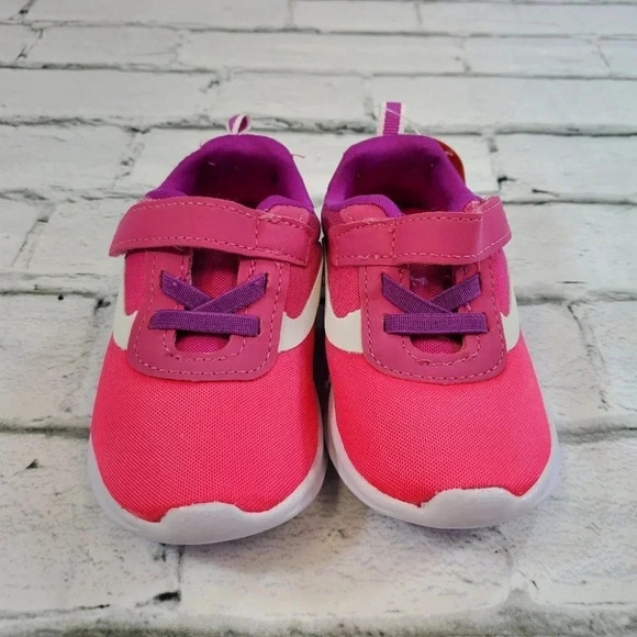 Neon Pink and Purple Toddler Shoes - Picture 2 of 8